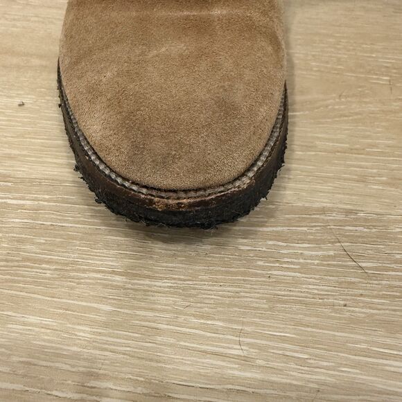 KORS Michael Kors Flat Tan Suede Pull-On Knee-High Boots Sz 6 - Picture 11 of 12